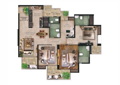 Floor Plan of RG Mirage (1)