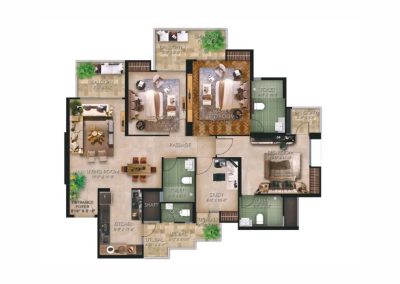 Floor Plan of RG Mirage (3)