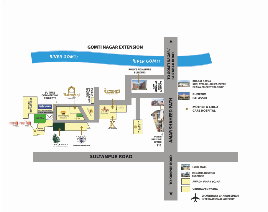Omaxe The Resort Location