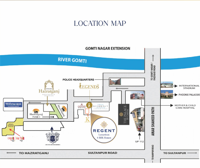 Omaxe Regent Location Map
